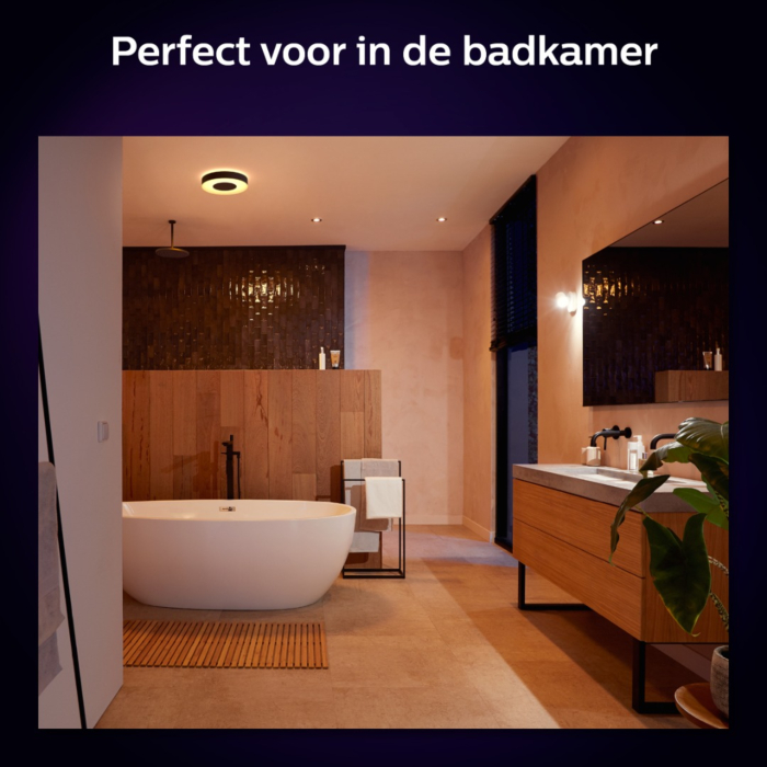 Philips 929003526301 Hue Xamento M Zwart Plafondlamp White and Color Ambiance