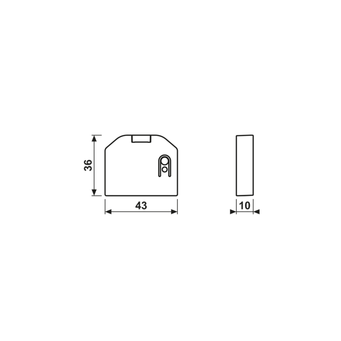 Jung BT P B2 U B HOME Puck binaire ingang 2-voudig Batterijgevoed