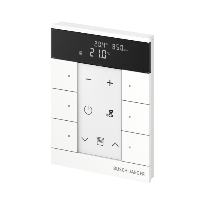 Busch Jaeger SBC-F-6.0.11-84 Free@home Tenton Thermostaat 6-voudig CO2 Studiowit