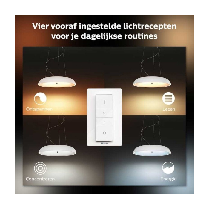 Philips 929003054801 Hue Amaze hanglamp Wit White Ambiance inclusief DIM Switch