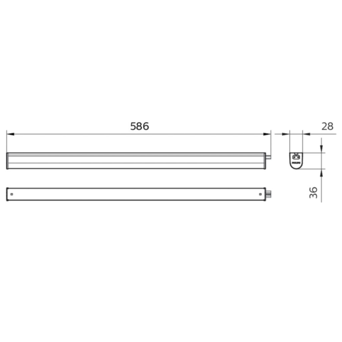 Philips 52787499 Ledinaire Batten BN021C 600 10W 830