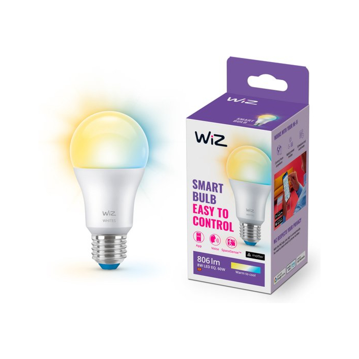 Wiz 929003781922 Warm tot koelwit licht A60 E27 8W