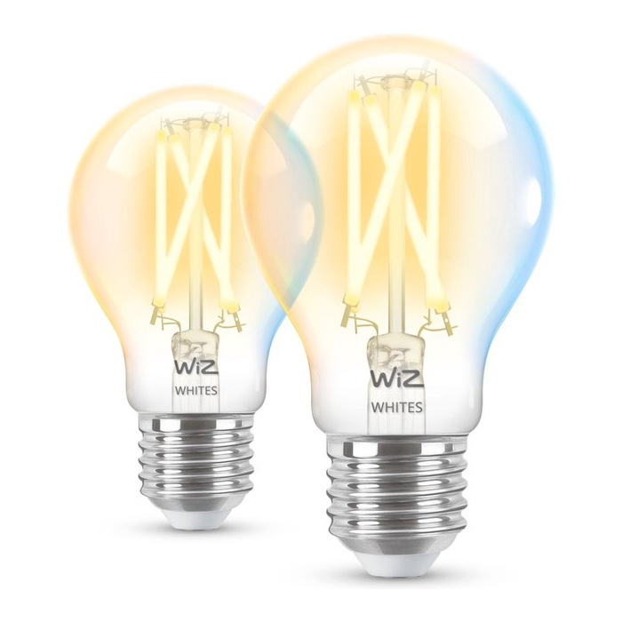 Wiz 929003017242 Filament Warm tot Koelwit Licht A60 E27 7W (2-pack)