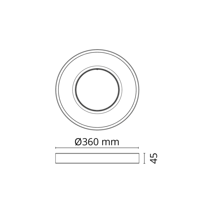 SG 212001 Circulus Wit 1530lm 3000K Wit Ra 80