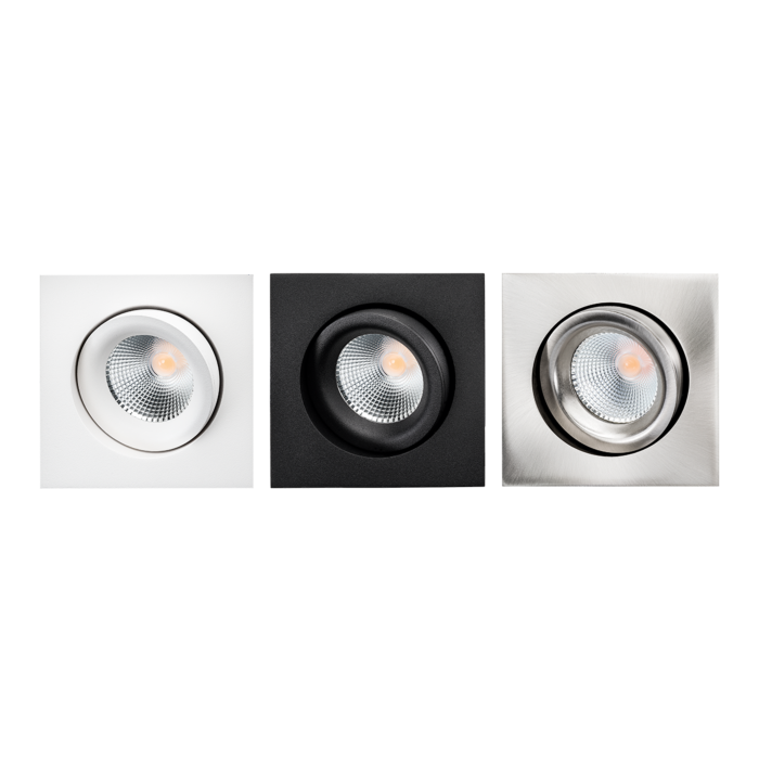 SG 902585 Junistar Lux Square Geborsteld Staal 590lm 3000K Wit Ra 98 