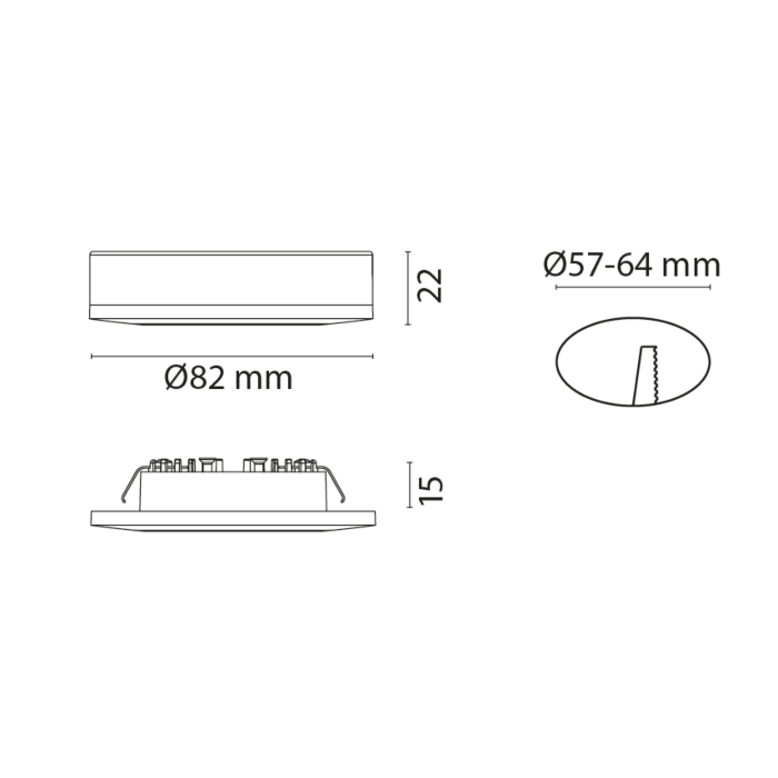 SG 970064 LEDstar Zwart 170lm 2700K Warm Wit Ra 90