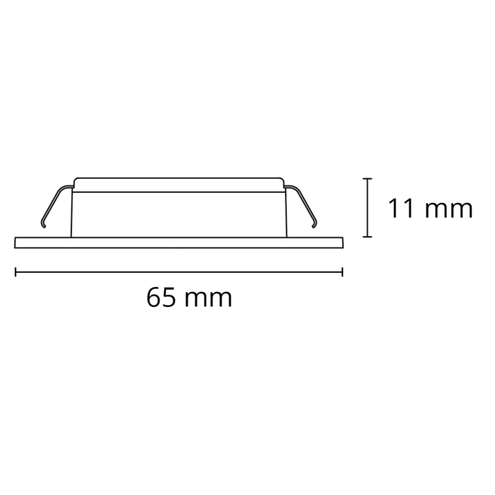 SG 912143 LEDstar Slim Zwart 250lm 3000K Wit Ra 90