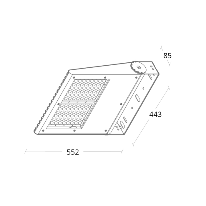 SG 641945 Langfoss Maxi Grafiet 267W LED 40350lm 4000K Koel Wit Ra 70
