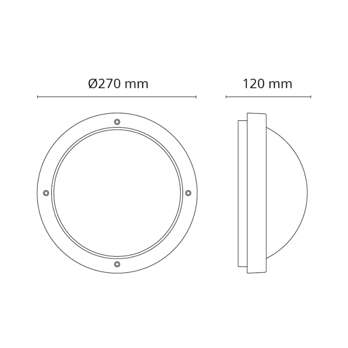SG 641572 Primo 1100 Wit 10W LED 760lm 4000K Koel Wit Ra 80