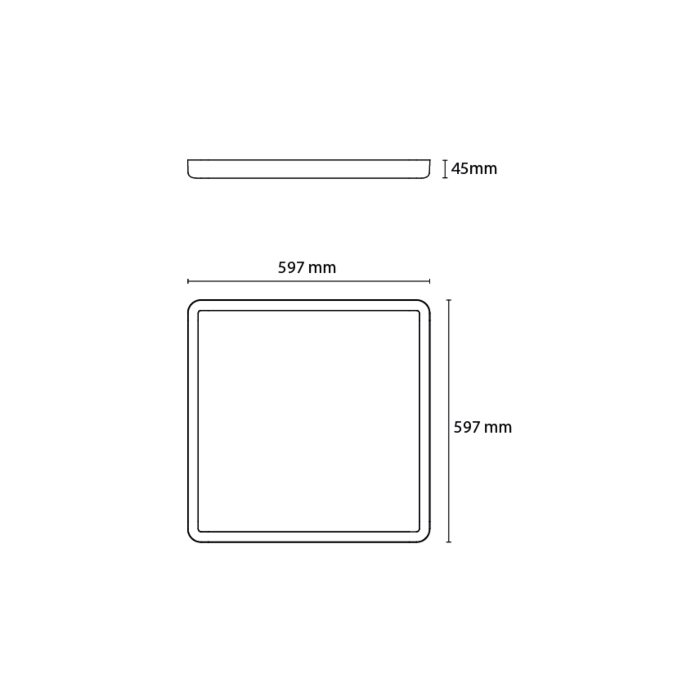 SG 212337 Sense Surface 600x600 Wit 4000K Koel Wit Ra 80