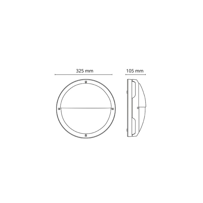 SG 633896 Tardo 2000 Grafiet 14W LED 870lm 3000K Wit Ra 80
