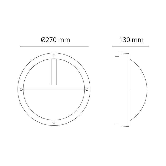 SG 641640 Uno 1100 Wit 10W LED 500lm 3000K Wit Ra 80