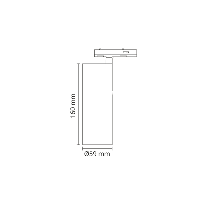 SG 320609 Zip Tube Mini Wit 900lm 3000K Wit Ra 98
