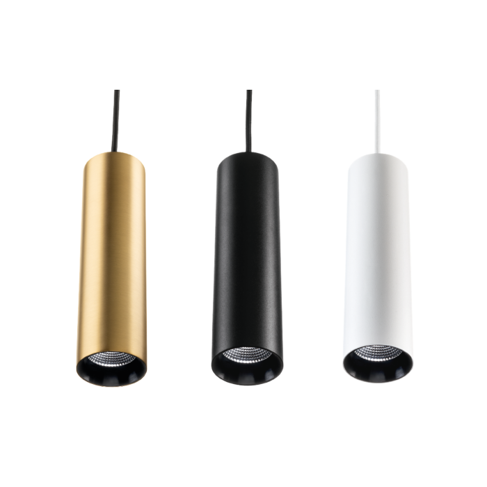 SG 320644 Zip Tube Mini Pendel Zwart 880lm 2700K Warm Wit Ra 98 