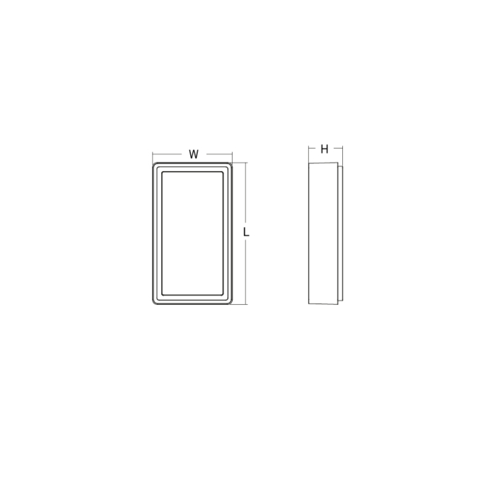 SG 605562 Frame Grafiet 8W LED 670lm 3000K Wit Schemerschakelaar Ra 80