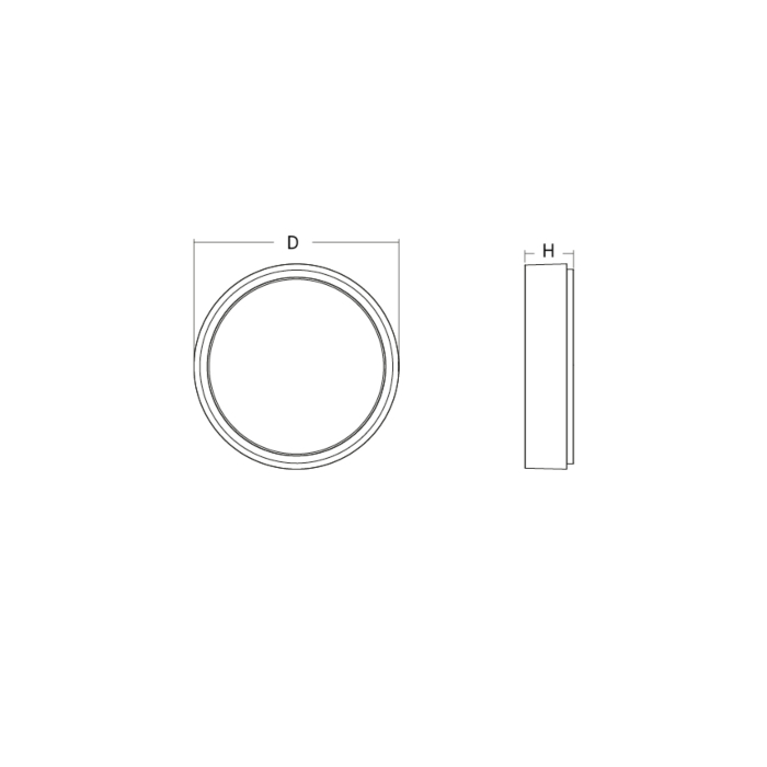 SG 605161 Frame Round Maxi Grafiet 19W LED 1990lm 3000K Wit Ra 80