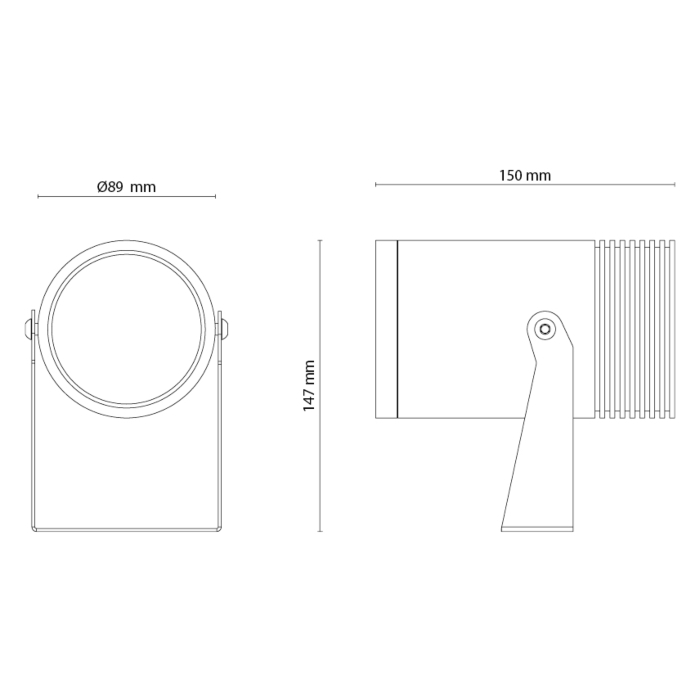 SG 630010 Hovden Maxi Grafiet 23W 2070lm 4000K Koel Wit Ra 80