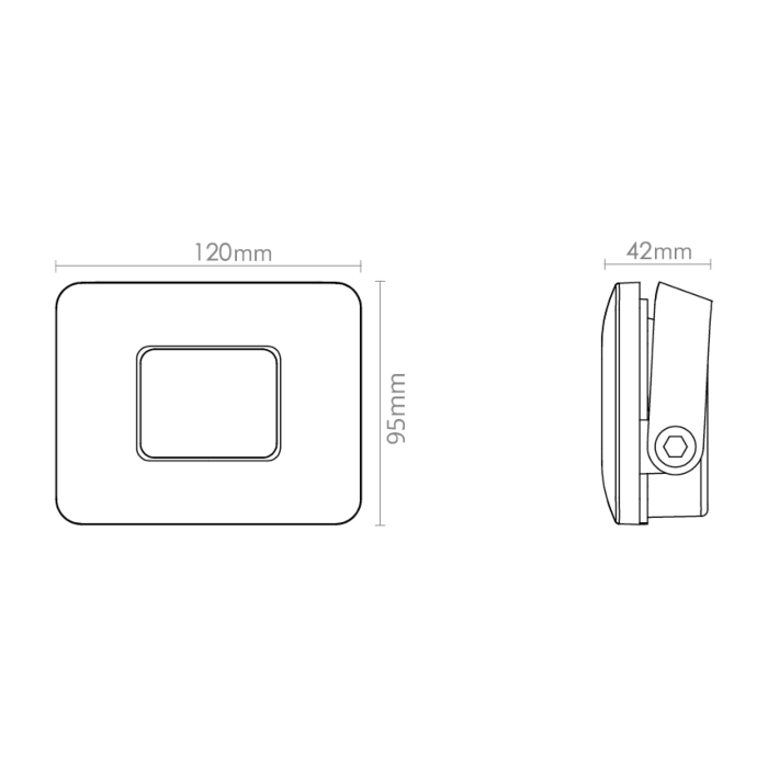 SG 630034 Flom Mini Grafiet 10W LED 1140lm 4000K Koel Wit Niet dimbaar Ra 80