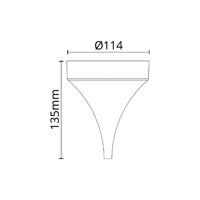 SG 3164 Tube Eco Pendel Wit Plafondaansluittingsdoos 