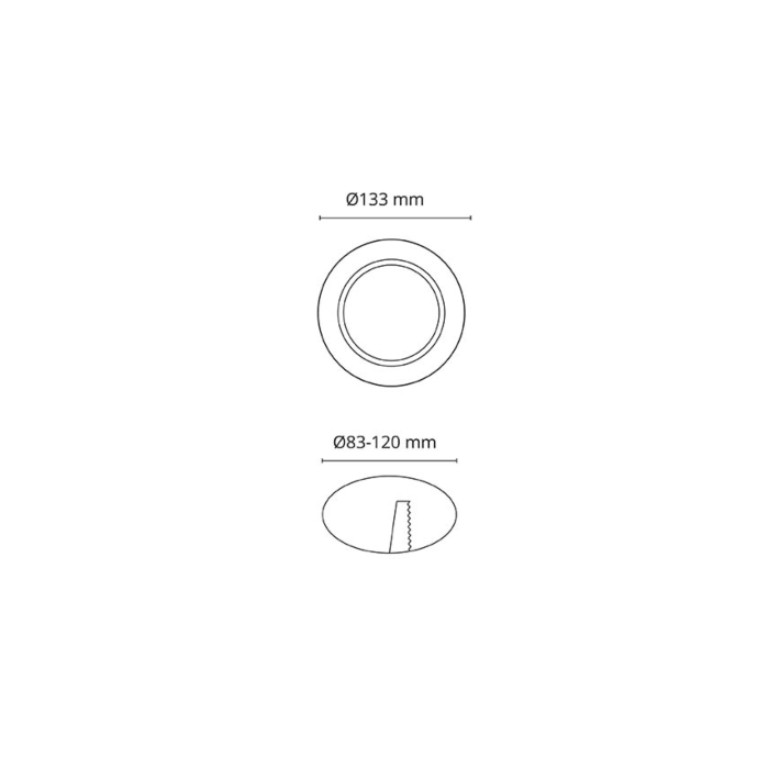 SG 009223 Rehab Ring Junistar, Uniled, Soft & Jupiter Wit 133mm Roestvrij staal 