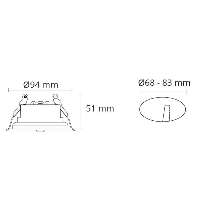 SG 314333 Tube Eco Pendel Wit Inbouw Plafondaansluittingsdoos 