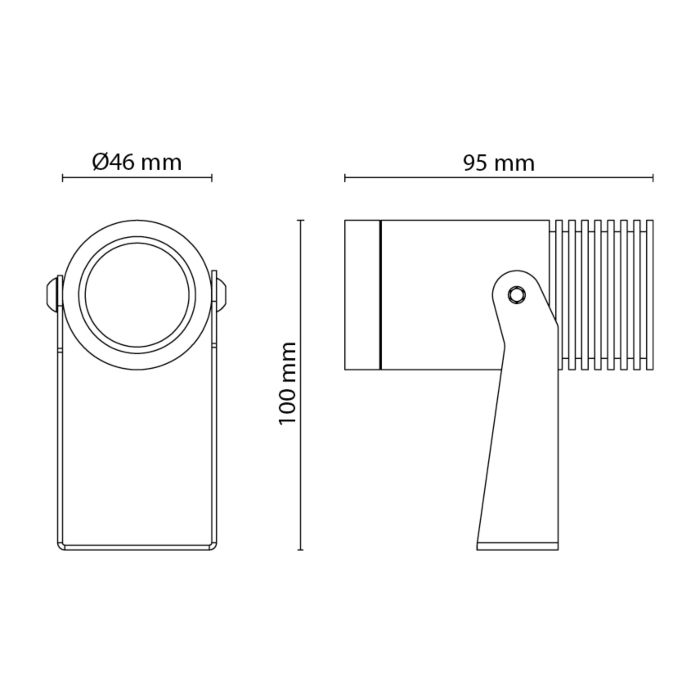 SG 630000 Hovden Mini Grafiet 8W 540lm 3000K Wit Ra 80