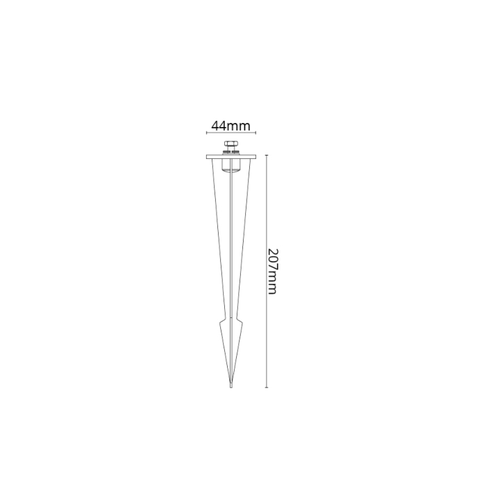 SG 630026 Grafiet Grondpen Aluminium