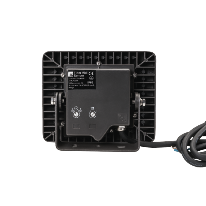 SG 630035 Flom Mini Grafiet 10W LED 1140lm 4000K Koel Wit PIR-Sensor Ra 80