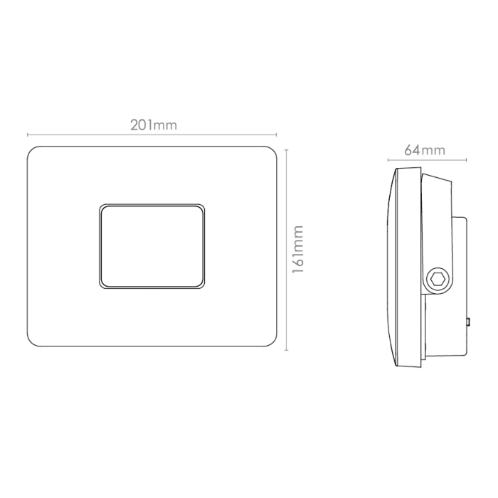 SG 630050 Flom Maxi Wit 42W LED 5400lm 3000K Wit Niet dimbaar Ra 80