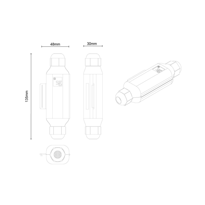 SG 78740 Gelbox-I Zwart Connector