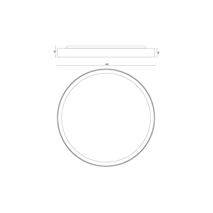 SG 606018 Disc 480 Zwart 3390lm 3000K Wit Ra 80