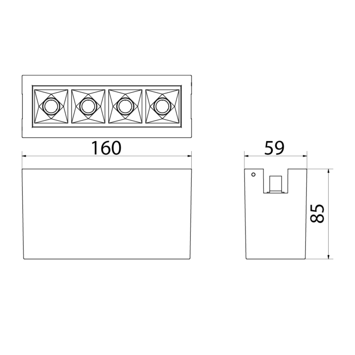 SG 320760 Zip Inspire 150 Wit 450lm 8W 2700K Warm wit Ra 98
