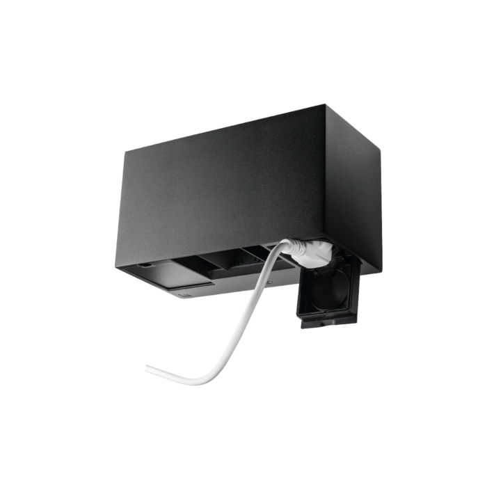 SG 641752 Artes Outlet Zwart met 2 x plug Stopcontactdoos 4W 300lm 2700K Warm Wit Ra 80