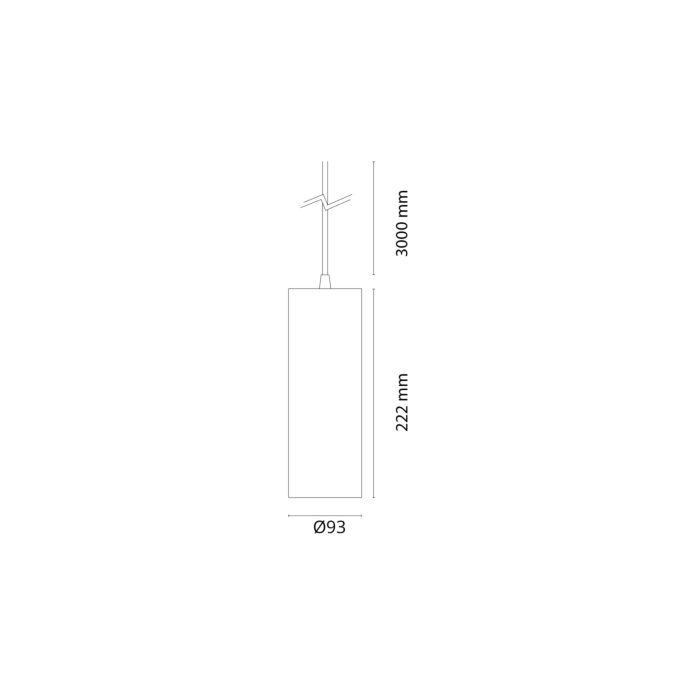 SG 314490 Tube Eco Pendel Wit 23W LED 2700K Warm Wit 32° Ra90 DALI-2
