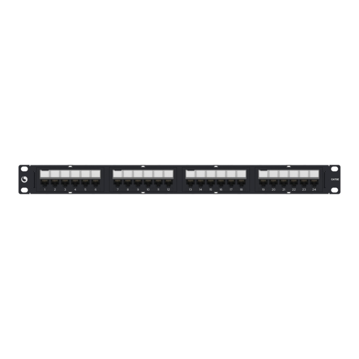 Commscope Netconnect (Amp) 760180000 Patchpaneel RJ45 CAT5E 24ports Zwart