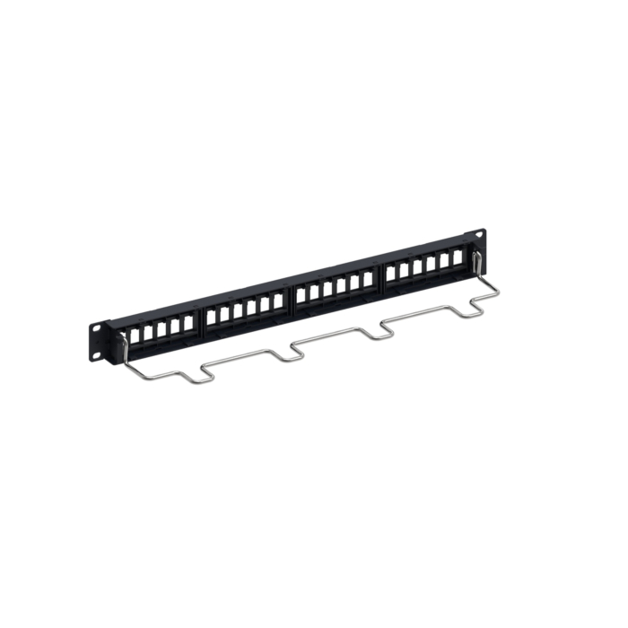 Commscope Netconnect (Amp) 760237040 Patchpaneel RJ45 CAT6 24ports Zwart (behuizing leeg)