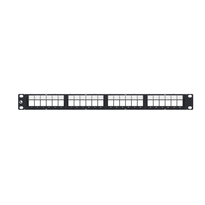Commscope Netconnect (Amp) 760237040 Patchpaneel RJ45 CAT6 24ports Zwart (behuizing leeg)