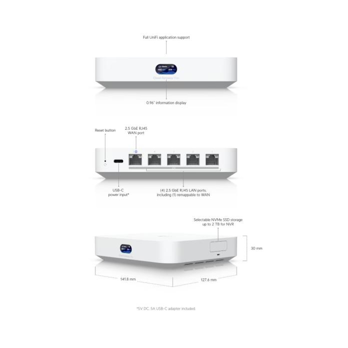 Ubiquiti UniFi Cloud Gateway Max (512 GB)