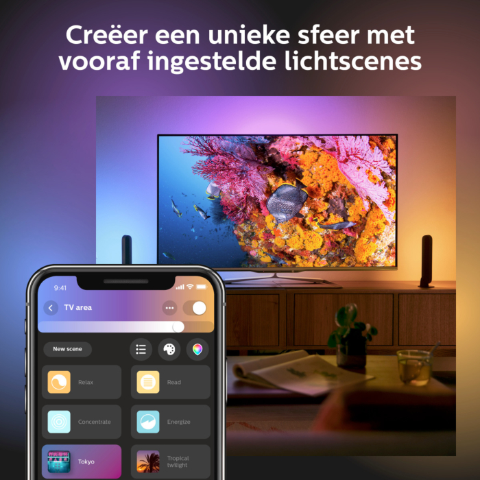 Philips 915005734101 Hue Play Zwart White and Color Extension Pack