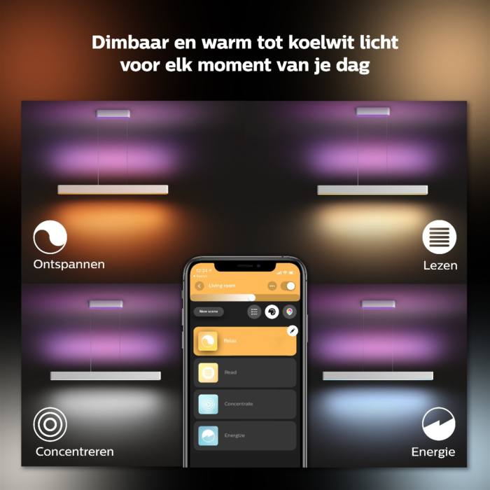 Philips 929003053301 Hue Ensis Hanglamp White and Color Wit