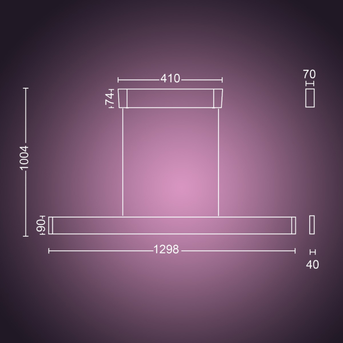 Philips 929003053301 Hue Ensis Hanglamp White and Color Wit