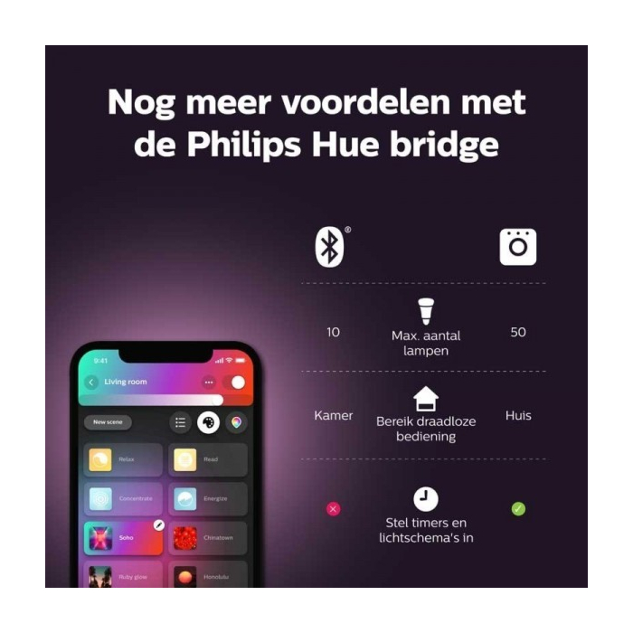 Philips 929002376001 Hue Bloom Zwart