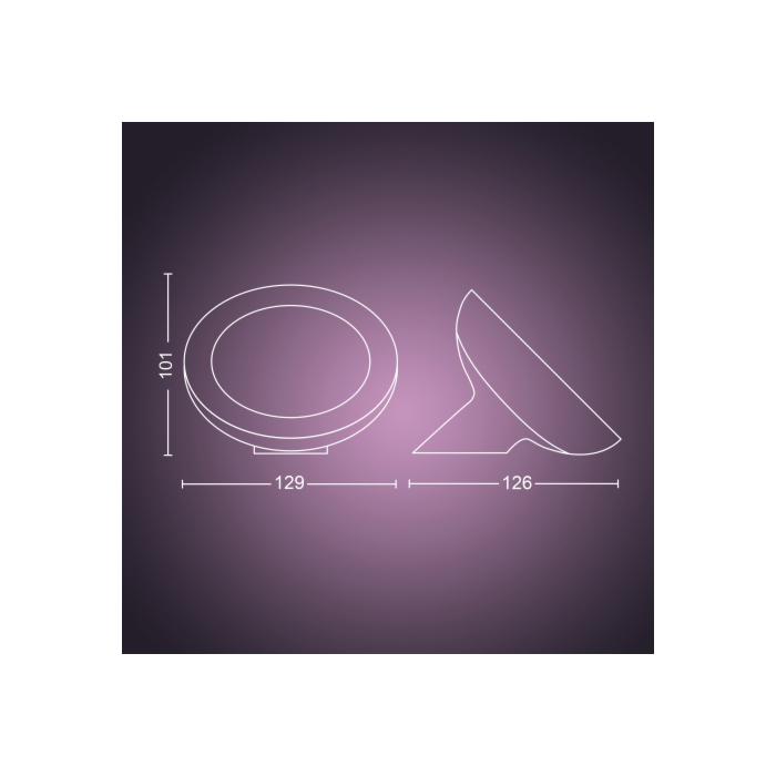Philips 929002376001 Hue Bloom Zwart