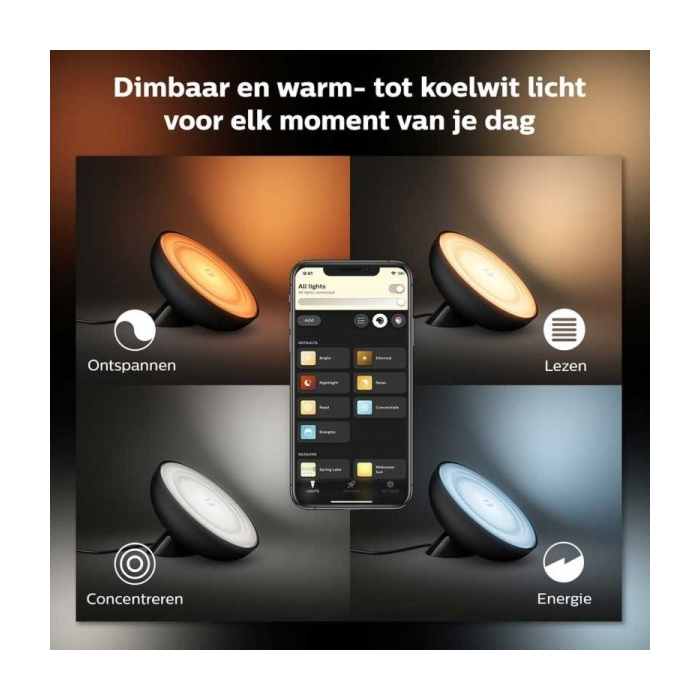 Philips 929002376001 Hue Bloom Zwart