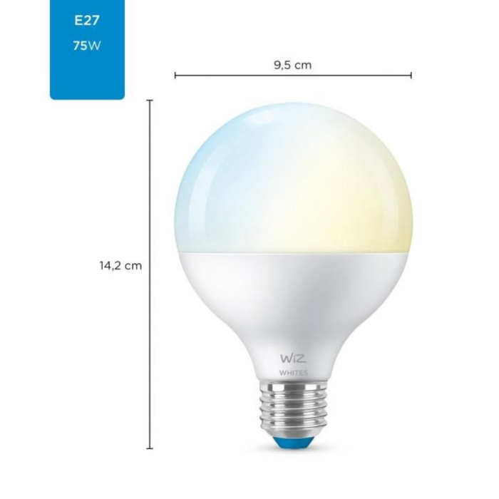 Wiz 8718699786335 Tunable White G95 E27 11W OP=OP