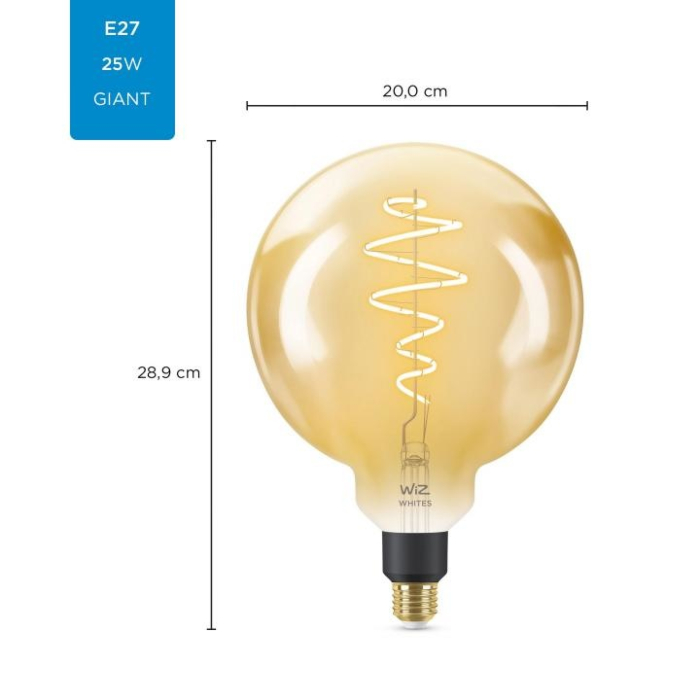 Wiz 8718699786830 Filament Amber G200 E27 6,5W