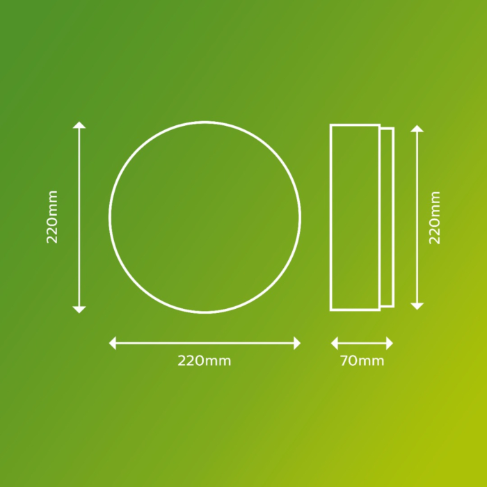 Philips 929003190801 Doris 6W Warm wit IP54 Zwart