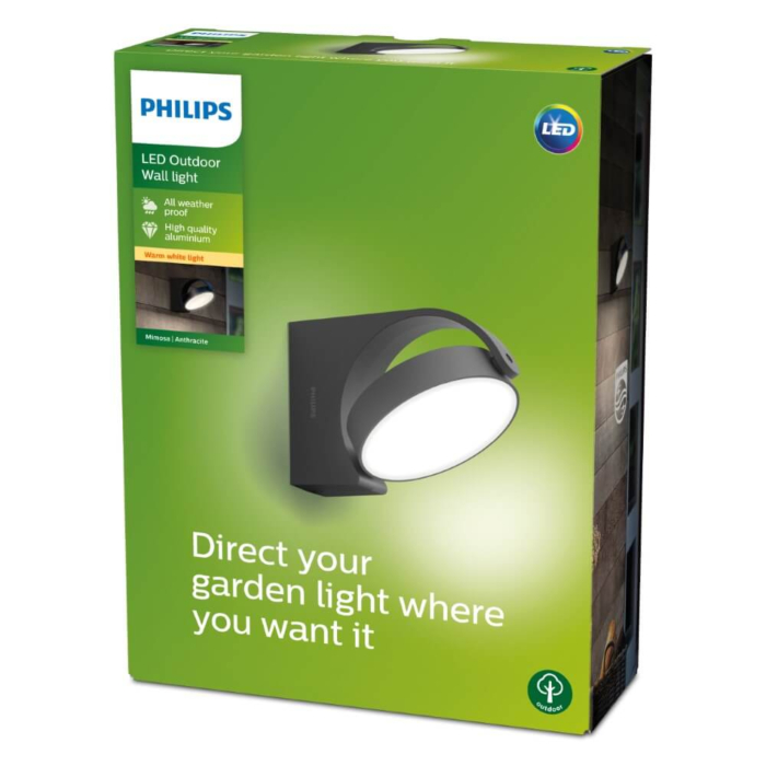 Philips 929003262301 myGarden Wandlamp Mimosa Antraciet