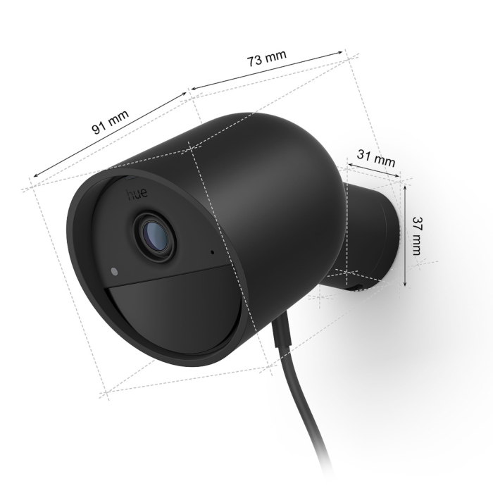Philips 929003562502 Hue Secure beveiligingscamera bedraad Zwart