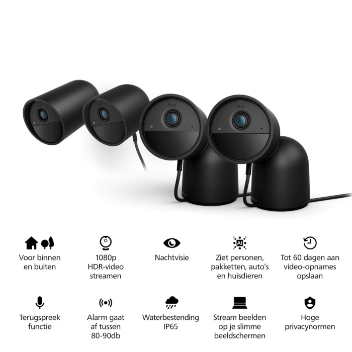 Philips 929003562602 Hue Secure beveiligingscamera met batterij Zwart